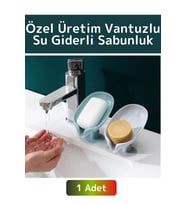 Özel Üretim Banyo Mutfak Lavabo Su Giderli Küflenme Kuruma Koku Önleyici Vantuzlu Sabunluk 1 Adet