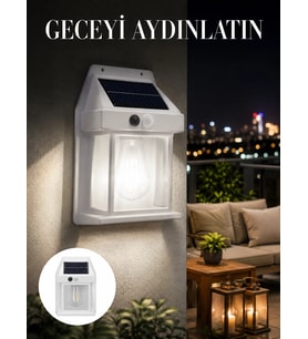 1800 mAh Pilli Solar Duvar Aydınlatma Yeni Nesil