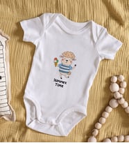 BK Kids Summer Time Tasarımlı Bebek Body Zıbın - Model 1