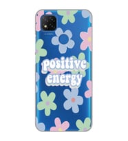 Xiaomi Redmi 9C / 10A Uyumlu Positive Energy Tasarımlı Şeffaf Telefon Kılıfı