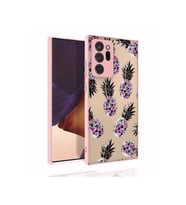 Samsung Galaxy Note 20 Ultra Uyumlu Kılıf Desenli Kamera Korumalı Parlak Zore Nora Kapak (Model 1)