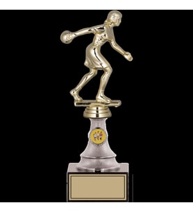 ODAK KUPA - Figürlü Kupalar - Bowling Kadın Figürlü Kupalar FG-010 B - 26 cm