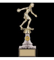 ODAK KUPA - Figürlü Kupalar - Bowling Kadın Figürlü Kupalar FG-010 B - 26 cm