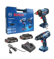 Bosch Gsr 180-LI + Gdx 180-LI(2X1.5AH) - ŞARJLI MATKAP İKİLİ SET (Yeşil)