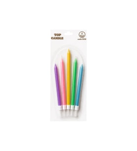 Pastel Doğum Günü Mum Seti 5li - Makaron