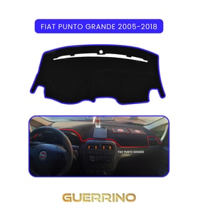 FIAT Punto grande 2005-2018 Modellerine UygunTORPİDO KORUMA HALISI MAVİ KENAR