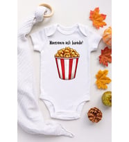 Unisex Maceranın Aslı Bebek Beyaz Baskılı Çıtçıtlı Body