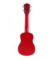 Angel AUK21-RD Soprano Ukulele - Kırmızı (Başlangıç - Renkli Seri)  Kırmızı Parlak Bitiş, Yumuşak Naylon Teller, Yeni Başlayanlar İçin İdeal Klavye  Ölçüler: 21 İnç / 330 mm Skala