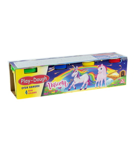 Oyun Hamuru 4 Renk Unicorn 4*100 Gram
