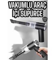 Araç İçi Süpürge Filtreli Şarjlı Süpürge Vakumlu Yıkanabilir