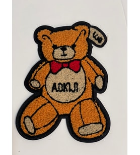 18X13 CM PELUŞ İŞLEME AYICIK APLİK ARMA YAMA AKSESUAR