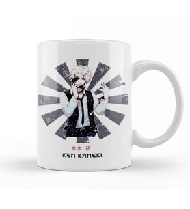 Ken Kaneki Retro Japanese Tokyo Ghoul Kupa Bardak Porselen