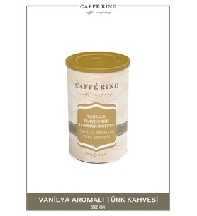 Vanilyalı Türk Kahvesi 250gr Teneke Caffe Rino