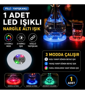 RGB LED Nargile Altı Işık 1 Adet
