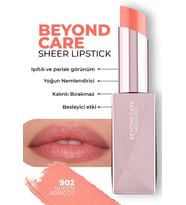 Beyond Care Sheer Lipstick 902 - Sheen Apricot - Yoğun Nemledirici Besleyici Etki - Parlak Ruj