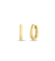 Debora Jewelry 14 Ayar Altın Halka Zirkon Taşlı Küpe