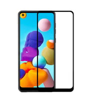 Samsung Galaxy A21 Uyumlu Zore Kenarları Kırılmaya Dayanıklı Cam Ekran Koruyucu