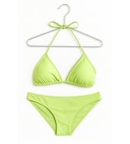 Açık Yeşil Üçgen Bikini Takımı – Bağlamalı 3838