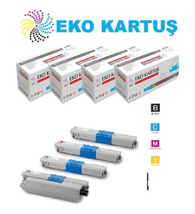 Eko Kartuş Oki MC561DN Muadil 4 Renk Toner, (Siyah)