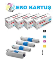 Eko Kartuş Oki MC561DN Muadil 4 Renk Toner, (Siyah)