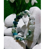 YOSUNLU AKİK DOĞALTAŞ ROLEX BİLEKLİK MOSS AGAT NATUREL STONE