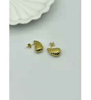 Çelik Gold Mini Boy Damla Küpe - 25-clk11