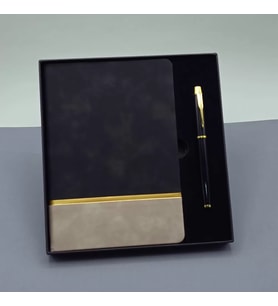 Defter Ve Kalem Kutulu Siyah Set