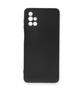 Samsung Galaxy M51 Kılıf Nano İçi Kadife Silikon - Siyah