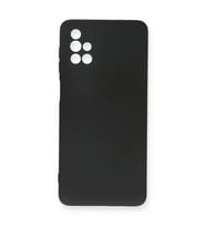 Samsung Galaxy M51 Kılıf Nano İçi Kadife Silikon - Siyah