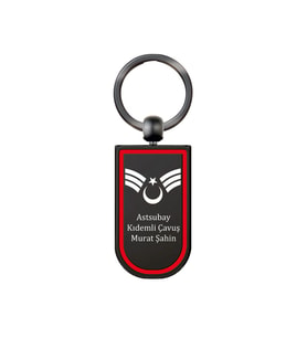 İsme Kişiye Özel Metal Unisex Anahtarlık  (Gri)