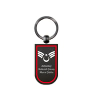 İsme Kişiye Özel Metal Unisex Anahtarlık  (Gri)