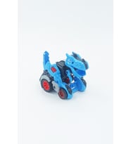 Dinozor Araba Dinozor Robota Dönüşen Sürtmeli Özellikli Sevimli Dinozor Araba 16cm. (Mavi)