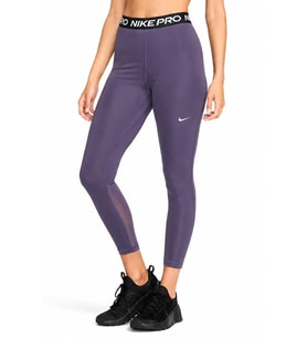 Nike Dri Fit Pro 365 Womens Tight File Detaylı Yüksek Bel Kadın Antreman Taytı Mor