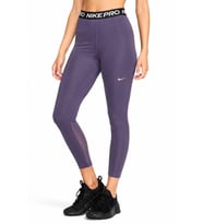 Nike Dri Fit Pro 365 Womens Tight File Detaylı Yüksek Bel Kadın Antreman Taytı Mor