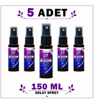 Delay Sprey 5 Adet 150 ml – Erkekler İçin Sprey Erkeklere Özel Kişisel Bakım Ürünü