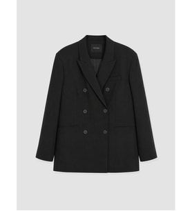 LCW Vision Siyah Oversize Kadın Ceket