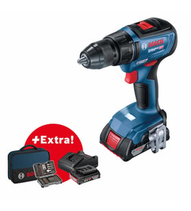 Bosch Professional GSR 18V-50 2x 2.0 Ah Delme/Vidalama Makinesi + 43 Parça Set + Çanta - 06019H5004
