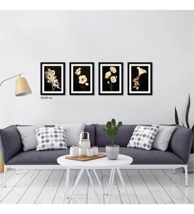 Çerçeveli Doku Efektli Tablo Seti 130x40 cm