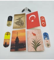 Giftsturkiye Cep Defteri 4 Adet Kitap Ayracı İçi Mıknatıslı Ufak Ebat 4 Adet Değerlerimiz GFTKIR6130