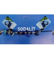 Doğal Taş Ayarlanabilir Sodalit Taşı Bileklik