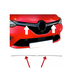 Renault Clio 5 Krom Ön Panjur 2 Parça 2019 Üzeri