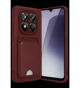 Pilelistore   Xiaomi Redmi Note 15 Pro 4G Kelvin Kartvizitli Silikon - Bordo