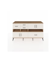Kronos Konsol 5 Raflı 4 Çekmeceli 4 Kapaklı 176x59x99 Çam-Aytaşı