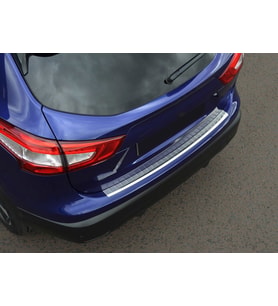 Nissan Qashqai Uyumlu Krom Arka Tampon Eşiği 2014-2017 (Karışık)