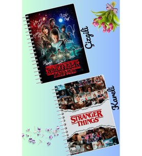Stranger things defter seti 2 adet A4 boyutu 21*30 çizgili + kareli 60 syf