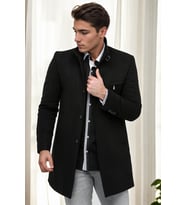 PLT8367 DEWBERRY ERKEK PALTO-SİYAH-2