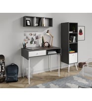 MAJOR ANTRASİT ÇALIŞMA MASASI ÜST MODÜL VE KİTAPLIK SET