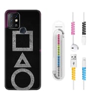 INFINIX Hot 8 9 10 11S Hot 10 Play 10T Kılıf Kablo Koruma Spiral Silikon Game Begin 1799