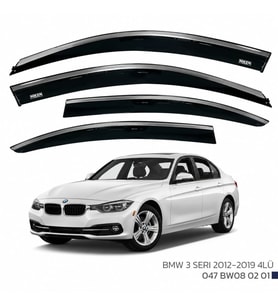 Bmw 3 Serisi F30 Cam Rüzgarlığı Kromlu 2012-2019 Arası Uyumlu