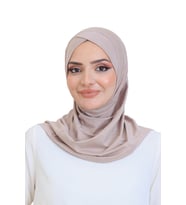 Kadın Hazır Türban Çapraz Tek Parça Pratik Namaz Başörtüsü